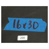 NEW Vinyl Tarp - 16.33' x 30'  Black / White Vinyl tarp - 9 oz. Lightweight Duty
