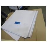NEW Vinyl Tarp Remnant - 10' x 40'  White / White Vinyl tarp - 15 oz. Midweight Duty