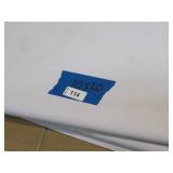 NEW Vinyl Tarp Remnant - 10' x 20'  White / White Vinyl tarp - 15 oz. Midweight Duty
