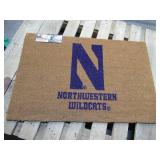 NEW  Logo Brands 23' x 35' Officially Licensed Outdoor Door Mat - Northwestern Wildcats