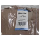 NEW 2 Pack of Spalding Women's Fleece Bomber Jackets - Black and Taupe - Size LARGE (L)