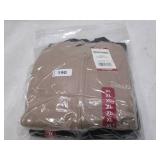 NEW 2 Pack of Spalding Women's Fleece Bomber Jackets - Black and Taupe - Size X-LARGE (XL)