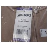 NEW 2 Pack of Spalding Women's Fleece Bomber Jackets - Black and Taupe - Size XX-Large (XXL)