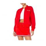 NEW 2 Pack of Spalding Women's Fleece Bomber Jackets - Blue and Red - Size XXL