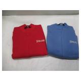 NEW 2 Pack of Spalding Women's Fleece Bomber Jackets - Blue and Red - Size XXL