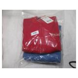 NEW 2 Pack of Spalding Women's Fleece Bomber Jackets - Blue and Red - Size X-Small (XS)