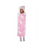 NEW Kids’ Plush Hooded Throw with Faux Fur Lining, 40' x 50' - Hello Kitty