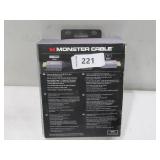 Monster Essentials Directional Fiber Optic HDMI 2.1-48 Gbps Active Optical Cable - Supports 8K @ 60HZ, 4K @ 120HZ, 32.8ft