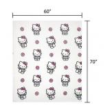 NEW Jay Franco Adult Licensed Silk Touch Throw, 60' x 70' - Hello Kitty