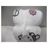 NEW Jay Franco Adult Licensed Silk Touch Throw, 60' x 70' - Hello Kitty