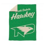 NEW Logo Brands North Dakota Fighting Hawks Luxe Dreams Throw, 60' x 80'