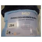 NEW Adult Licensed 43' x 81' Hooded Blanket - Bluey