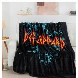 NEW Classic Rock Band Luxury Throw Blanket, 60' x 70' - Def Leopard