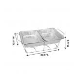 NEW Member's Mark Party Set with 2-hour Safe Heat Chafing Fuel, 24 Piece Set