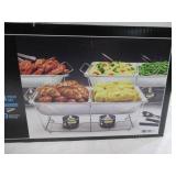 NEW Member's Mark Party Set with 2-hour Safe Heat Chafing Fuel, 24 Piece Set