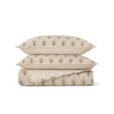 NEW Member's Mark 3-Piece Printed Velvet Quilt Sets - FULL/QUEEN - Taupe