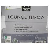 NEW Member's Mark Seasonal Lounge Throw, 60'x70' - Gray Leopard