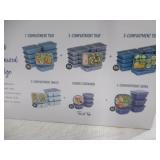 NEW Bentgo Prep 90-Piece Food Storage Set - High Tide Collection