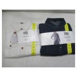 NEW 2 Pack of Frye Women's Long Sleeve Denim Mini Dresses - Bone / Dark Wash - Size MEDIUM