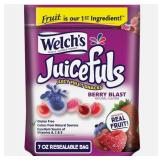 8 Pack of Welch's Juicefuls Juicy Fruit Snacks, Berry Blast, Fruit Gushers, 7 oz Packs