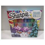 NEW Sharpie Permanent Markers, Fine Point Markers Variety Pack, Assorted Colors, 25 Count