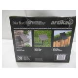 Artika Blaze 20 LED Bulb Outdoor Solar String Lights - 42 Feet - Matte Black