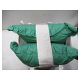 NEW Draper James 2-Pack Solid Ruffle Decorative Pillows - Green