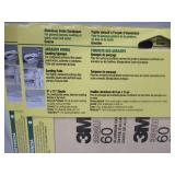 NEW 3 Packs of 3M 11 in. L x 9 in. W Fine Aluminum Oxide Sandpapers 60 Grit - 4 Sheets per Pack