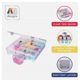 NEW AB Designs 6965ABD Super Satchel with 12 Small Bins Inside, Stackable Home Storage