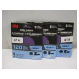 NEW 3 Pack of 3M Ultra Durable 5 inch Power Sanding Discs (5 Per Pack) - 120 Grit