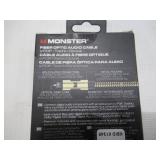 Monster Fiber Optic Audio Cable - Duraflex with Braided Jacket - 9.8 Feet