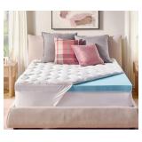 NEW Novaform Pillow Top Gel Memory Foam Mattress Topper - FULL