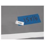 NEW Vinyl Tarp - 16' x 15'  Gray / White Vinyl tarp - 9 oz. Lightweight Duty