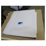 NEW Vinyl Tarp Remnant - 10' x 30'  White / White Vinyl tarp - 15 oz. Midweight Duty