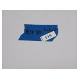NEW Vinyl Tarp Remnant - 10' x 30'  White / White Vinyl tarp - 15 oz. Midweight Duty