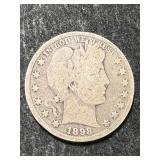 1898 US BARBER HALF DOLLAR
