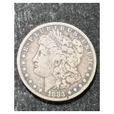 1883-S US MORGAN SILVER DOLLAR
