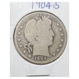 1904-S US BARBER HALF DOLLAR
