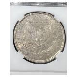 1921 US MORGAN SILVER DOLLAR SLABBED