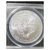 2009 AMERICAN SILVER EAGLE ANACS MS70