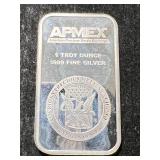 1 TROY OZ .999 FINE SILVER APMEX BAR