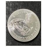 1985 ENGELHARD PROSPECTOR 1 TROY OZ .999 FINE SILVER