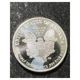 HALF TROY OZ .999 FINE SILVER AMERICAN EAGLE ROUND