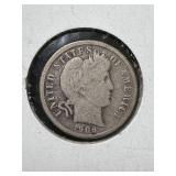 1906 US BARBER DIME