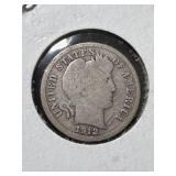1912-D US BARBER DIME