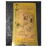 NEW HAMPSHIRE GOLDBACK 1/1000TH TROY OZ 24K GOLD