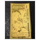 NEW HAMPSHIRE GOLDBACK 1/1000TH TROY OZ 24K GOLD