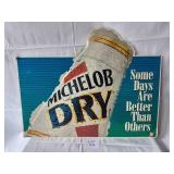 VINTAGE Michelob Dry tin sign