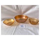VINTAGE Imperial Marigold Carnival Glass Pieces- Lot of 3
