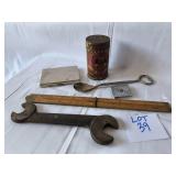 VINTAGE tools and collectibles - Lot of 6 pieces